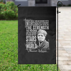 Harriet Tubman Quote Garden Flag Every Great Dream Begins With A Dreamer Black History TS11 Print Your Wear