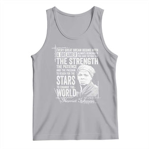 Harriet Tubman Quote Tank Top Every Great Dream Begins With A Dreamer Black History TS11 Athletic Heather Print Your Wear