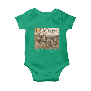 Civil Right Leaders Baby Onesie Martin Luther King Malcolm X Frederick Douglass Obama Black History Month TS11 Irish Green Print Your Wear