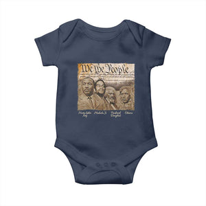 Civil Right Leaders Baby Onesie Martin Luther King Malcolm X Frederick Douglass Obama Black History Month TS11 Navy Print Your Wear