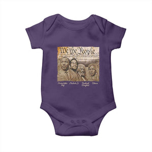 Civil Right Leaders Baby Onesie Martin Luther King Malcolm X Frederick Douglass Obama Black History Month TS11 Purple Print Your Wear