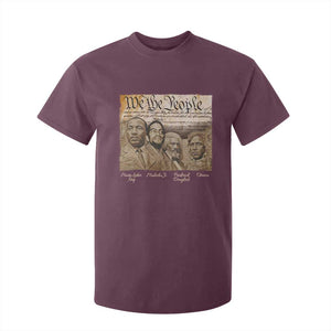 Civil Right Leaders T Shirt For Kid Martin Luther King Malcolm X Frederick Douglass Obama Black History Month TS11 Maroon Print Your Wear