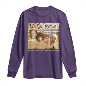 Black Women Leaders Long Sleeve Shirt Harriet Tubman Shirley Fannie Hamer Sojourner Truth Black History Month TS11 Purple Print Your Wear