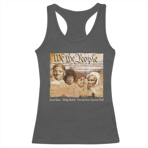 Black Women Leaders Racerback Tank Top Harriet Tubman Shirley Fannie Hamer Sojourner Truth Black History Month TS11 Dark Heather Print Your Wear