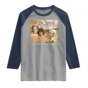 Black Women Leaders Raglan Shirt Harriet Tubman Shirley Fannie Hamer Sojourner Truth Black History Month TS11 Sport Gray Navy Print Your Wear