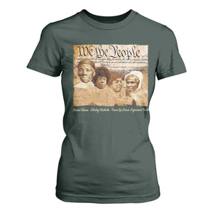 Black Women Leaders T Shirt For Women Harriet Tubman Shirley Fannie Hamer Sojourner Truth Black History Month TS11 Dark Forest Green Print Your Wear