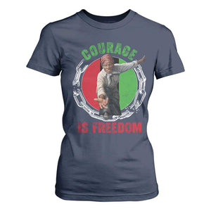 Harriet Tubman T Shirt For Women Courage Is Freedom Black History Hero TS11 Navy Print Your Wear