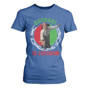 Harriet Tubman T Shirt For Women Courage Is Freedom Black History Hero TS11 Royal Blue Print Your Wear