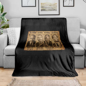 Black Leaders Throw Blanket Be Strong Be Brave Be Humble Be Badass African American History Month TS11 Print Your Wear