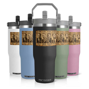 Black Leaders Flip Straw Tumbler Be Strong Be Brave Be Humble Be Badass African American History Month TS11 Print Your Wear
