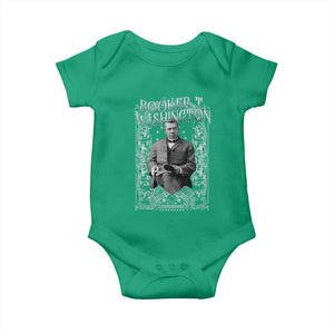 Booker Taliaferro Washington Baby Onesie African American Educator Black History TS11 Irish Green Print Your Wear