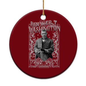 Booker Taliaferro Washington Ceramic Ornament African American Educator Black History TS11 1pc Red Print Your Wear
