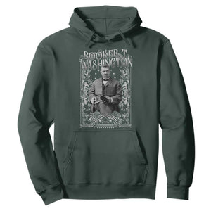 Booker Taliaferro Washington Hoodie African American Educator Black History TS11 Dark Forest Green Print Your Wear