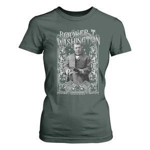 Booker Taliaferro Washington T Shirt For Women African American Educator Black History TS11 Dark Forest Green Print Your Wear