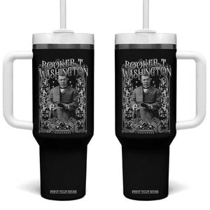 Booker Taliaferro Washington Tumbler With Handle African American Educator Black History TS11 One Size: 40 oz Black Print Your Wear