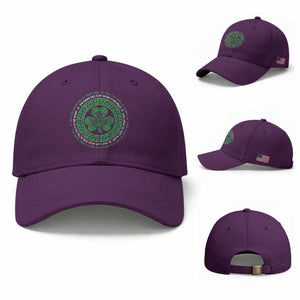 Irish Blessing May The Road Rise To Meet You Baseball Cap Celtic Knot Shamrock TS11 Baseball Cap Universal Fit Purple Print Your Wear