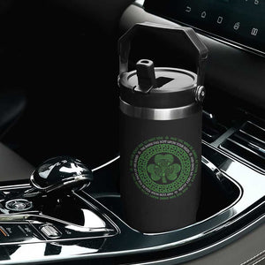 Irish Blessing May The Road Rise To Meet You Flip Straw Tumbler Celtic Knot Shamrock TS11 Print Your Wear
