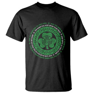 Irish Blessing May The Road Rise To Meet You T Shirt Celtic Knot Shamrock TS11 Black Print Your Wear