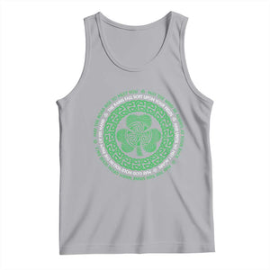 Irish Blessing May The Road Rise To Meet You Tank Top Celtic Knot Shamrock TS11 Athletic Heather Print Your Wear