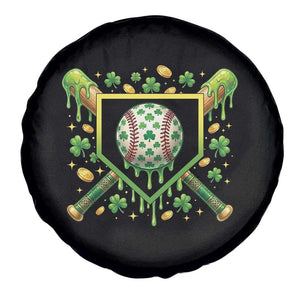 St Patricks Day Baseball Ice Cream Drip Home Plate Spare Tire Cover TS11 Print Your Wear