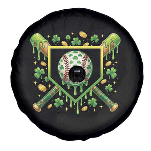 St Patricks Day Baseball Ice Cream Drip Home Plate Spare Tire Cover TS11 Print Your Wear