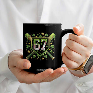 Funny St Patricks Day 67 Six Seven Baseball Ice Cream Drip Coffee Mug TS11 Print Your Wear