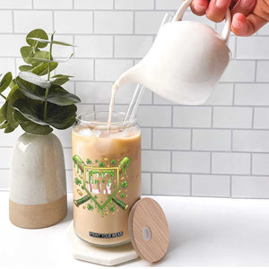 Funny St Patricks Day 67 Six Seven Baseball Ice Cream Drip Glass Can TS11 Print Your Wear