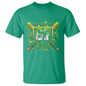 Funny St Patricks Day 67 Six Seven Baseball Ice Cream Drip T Shirt TS11 Irish Green Print Your Wear