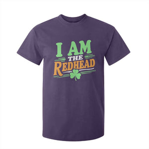 Funny St Patrick's Day I Am The Redhead T Shirt For Kid Shamrock TS11 Purple Print Your Wear
