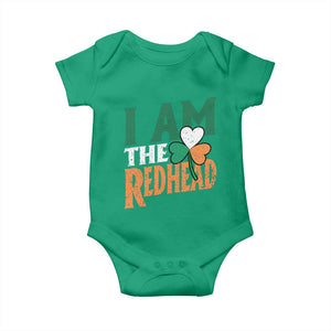 Funny Irish St Patrick's Day I Am The Redhead Baby Onesie Ireland Flag Shamrock TS11 Irish Green Print Your Wear