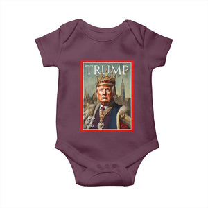 Trump Long Live The King Baby Onesie American Patriotic TS11 Maroon Print Your Wear