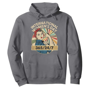 International Women's Day IWD 8 March 2025 Hoodie TS11 Charcoal Print Your Wear