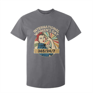 International Women's Day IWD 8 March 2025 T Shirt For Kid TS11 Charcoal Print Your Wear