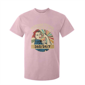 International Women's Day IWD 8 March 2025 T Shirt For Kid TS11 Light Pink Print Your Wear