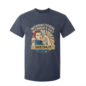 International Women's Day IWD 8 March 2025 T Shirt For Kid TS11 Navy Print Your Wear