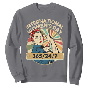 International Women's Day IWD 8 March 2025 Sweatshirt TS11 Charcoal Print Your Wear