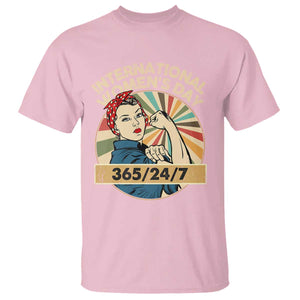 International Women's Day IWD 8 March 2025 T Shirt TS11 Light Pink Print Your Wear