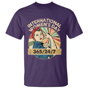International Women's Day IWD 8 March 2025 T Shirt TS11 Purple Print Your Wear