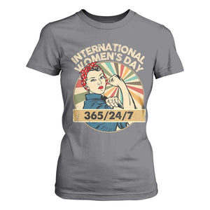 International Women's Day IWD 8 March 2025 T Shirt For Women TS11 Charcoal Print Your Wear