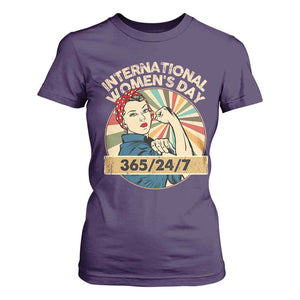 International Women's Day IWD 8 March 2025 T Shirt For Women TS11 Purple Print Your Wear