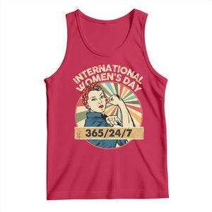International Women's Day IWD 8 March 2025 Tank Top TS11 Red Print Your Wear