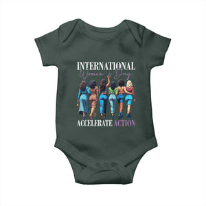 International Women's Day 2025 Baby Onesie Accelerate Action 8 March IWD TS11 Print Your Wear