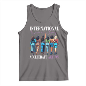 International Women's Day 2025 Tank Top Accelerate Action 8 March IWD TS11 Deep Heather Print Your Wear
