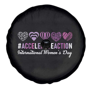 International Women's Day 2025 Spare Tire Cover Accelerate Action IWD 8 March TS11 Print Your Wear
