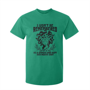 I Won't Be Remembered As A Woman Who Kept Her Mouth Shut T Shirt For Kid TS11 Irish Green Print Your Wear