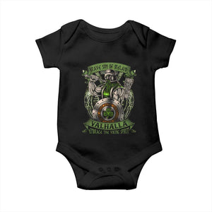 Irish Viking Baby Onesie Brave Son Of Ireland Valhalla Embrace The Viking Spirit TS11 Black Print Your Wear
