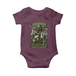 Irish Viking Baby Onesie Brave Son Of Ireland Valhalla Embrace The Viking Spirit TS11 Maroon Print Your Wear