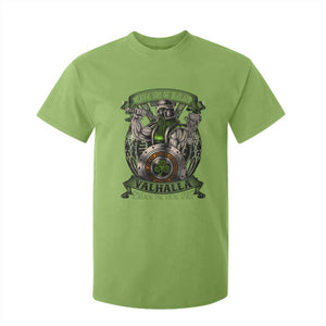 Irish Viking T Shirt For Kid Brave Son Of Ireland Valhalla Embrace The Viking Spirit TS11 Lime Print Your Wear