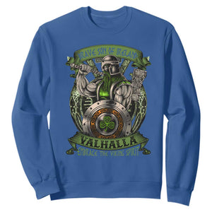 Irish Viking Sweatshirt Brave Son Of Ireland Valhalla Embrace The Viking Spirit TS11 Royal Blue Print Your Wear