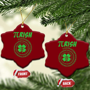 Funny St Patricks Day Pi Symbol Lover Ceramic Ornament Pirish 3,14 Pi Number Shamrock TS11 Print Your Wear